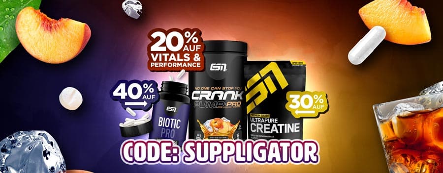 Jusqu&rsquo;à 40 % de réduction sur la promotion ESN Vital et Performance avec le code promo ESN SUPPLIGATOR