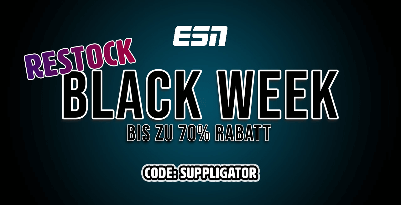 Réapprovisionnement ESN Black Week et lancement du nouveau Designer Whey