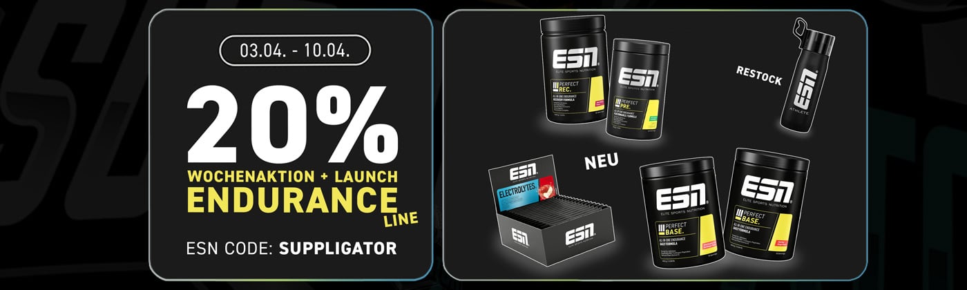20 % sur les produits phares de la gamme Endurance + 10 % sur le lancement de la nouvelle gamme Endurance