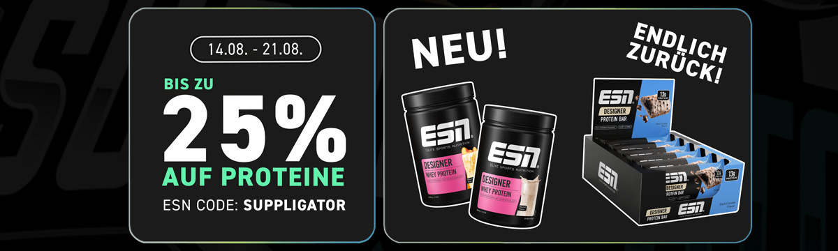 Offre spéciale protéines ESN : jusqu&rsquo;à 25 % de réduction et de nouveaux produits