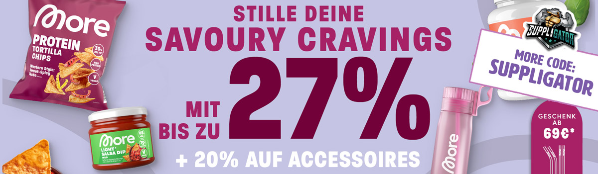 Jusqu’à 27 % de réduction dans le cadre de la promotion « More Savoury Cravings » + lancement de la nouvelle « More Salsa »