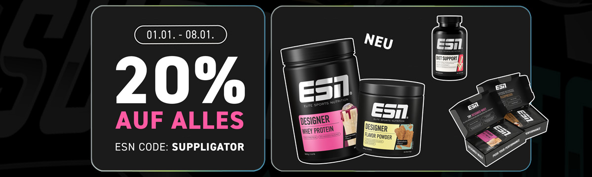 20 % de réduction sur tout chez ESN + 40 % sur les échantillons