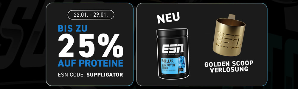 Jusqu&rsquo;à 25 % de réduction dans le cadre de la promotion ESN sur les protéines + lancement d&rsquo;ISOCLEAR Blue Raspberry