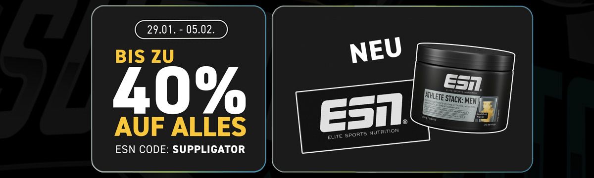 Économisez jusqu&rsquo;à 40 % sur ESN + Lancement de la nouvelle poudre Athlete Stack