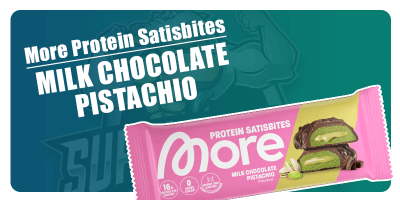 More Protein Satisbites Chocolat au lait et pistache 🥛🍫