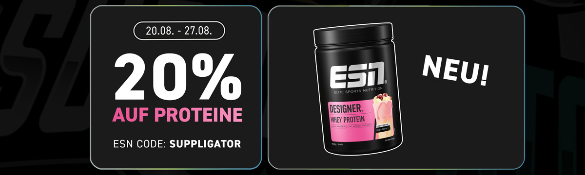 20 % de réduction sur les protéines chez ESN à l’occasion du lancement du nouveau Designer Whey KiBa