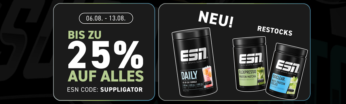 Jusqu’à 25 % de réduction sur tout chez ESN + le nouveau Daily Cactus Fruit