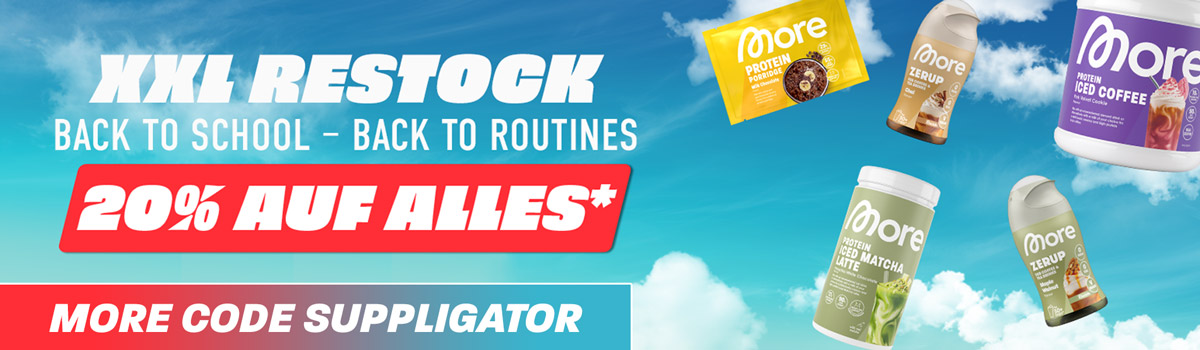 20 % de réduction sur tout chez More, avec de nombreux lancements et réapprovisionnements