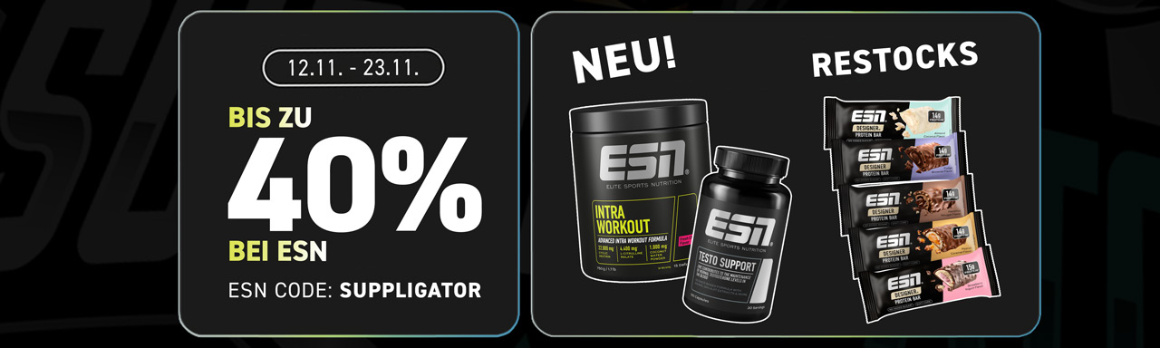 Jusqu&rsquo;à 40 % de réduction chez ESN Performance et promotion sur les compléments alimentaires