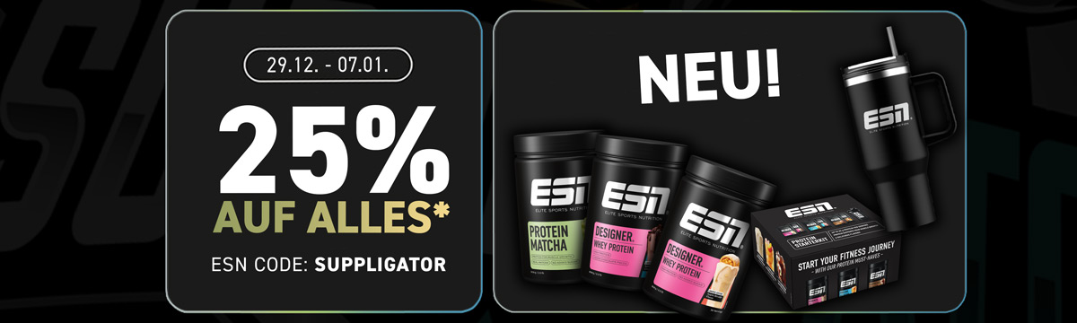 25 % de réduction sur tout chez ESN et 40 % sur les échantillons