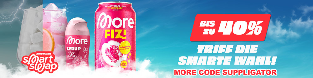 20 % de réduction sur tout chez More + 40 % sur les échantillons