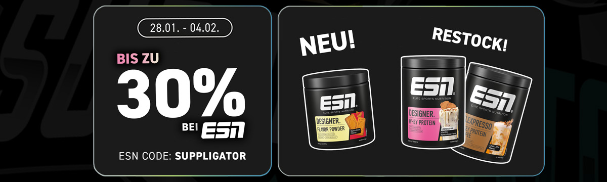 Promotion ESN Proteine & Food avec jusqu&rsquo;à 30 % de réduction