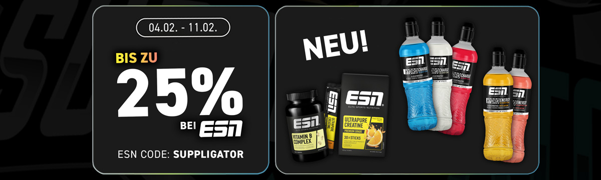 Jusqu’à 25 % de réduction sur la gamme ESN Performance et la promotion sur les compléments alimentaires