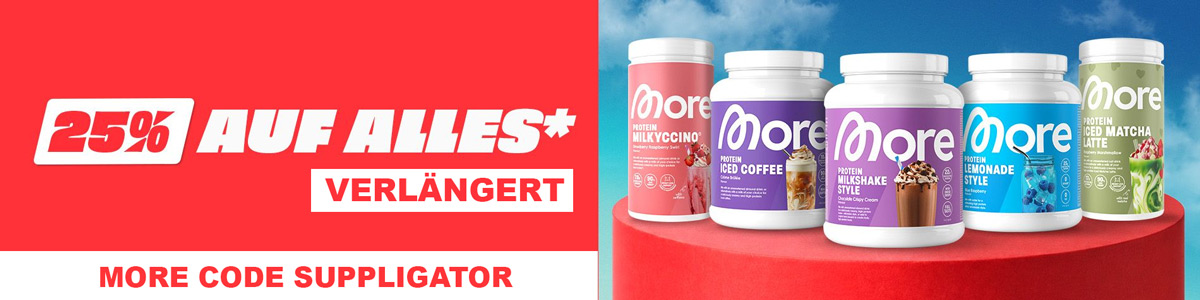 Prolongation de la promotion « 25 % de réduction sur tout » chez More + de nombreux lancements et réapprovisionnements
