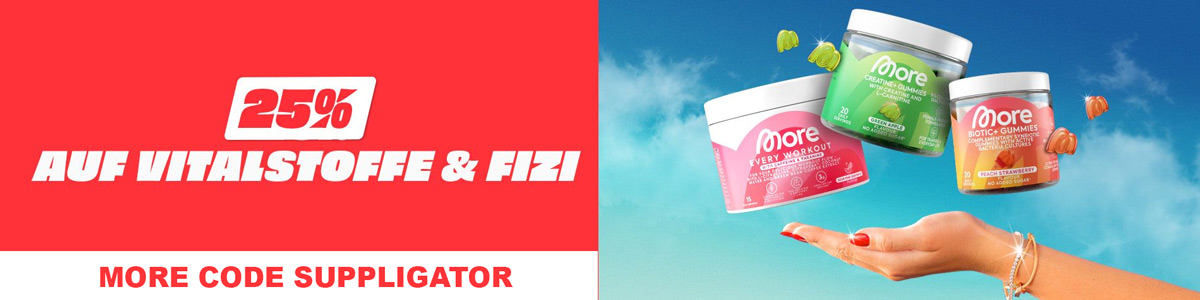 25 % de réduction sur les compléments alimentaires et les produits Fizi chez More à l’occasion du lancement de nouvelles gommes
