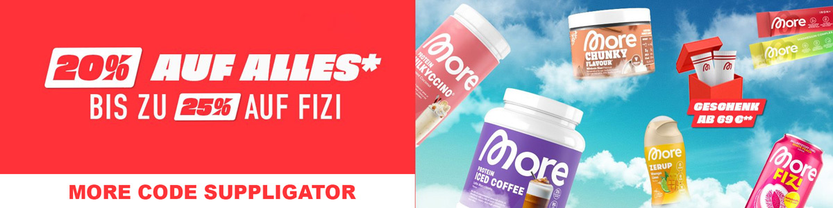 20 % de réduction sur tout chez More, avec de nombreux nouveaux produits