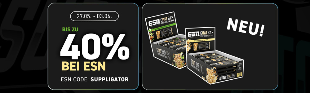 25 % de réduction sur les barres ESN et le porridge à l’occasion du lancement des nouvelles barres Goat