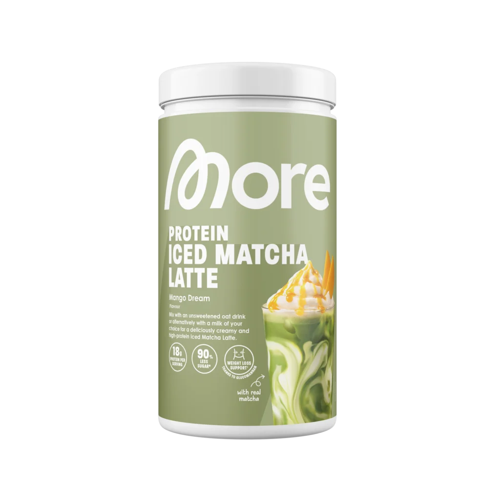 More Protein Iced Matcha Latte – Mango Dream