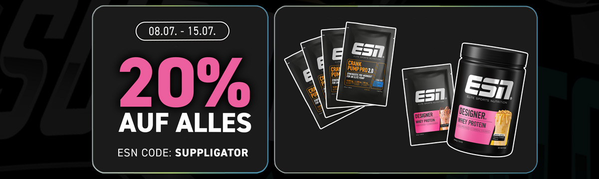 20 % de réduction sur tout chez ESN