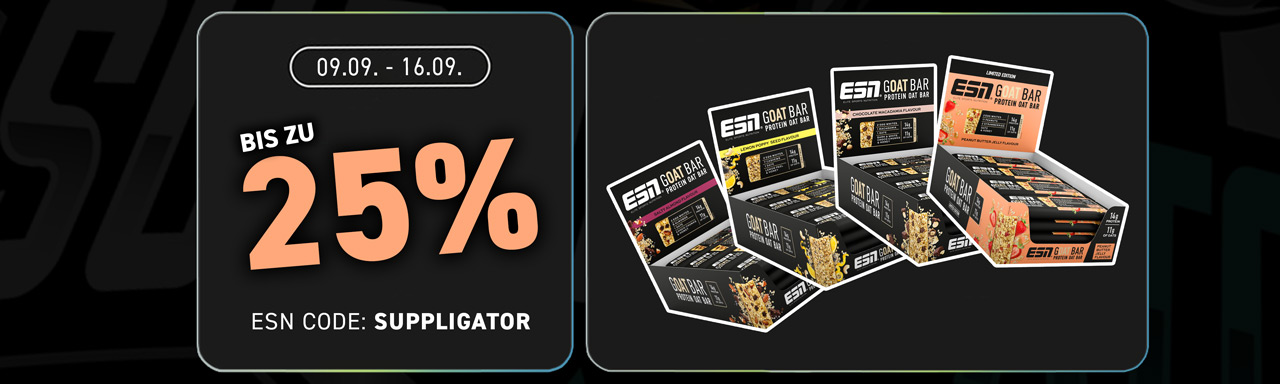 Jusqu&rsquo;à 25 % de réduction lors de la « ESN GOAT Bar Week »