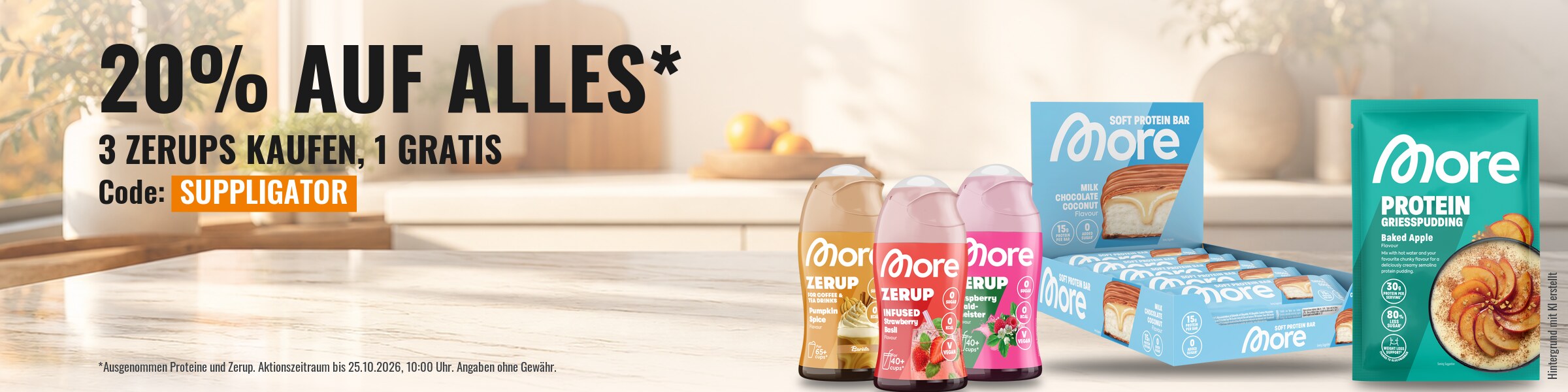 More prolonge son offre de 20 % de réduction sur tout – achetez 3 Zerups, obtenez-en 1 gratuit