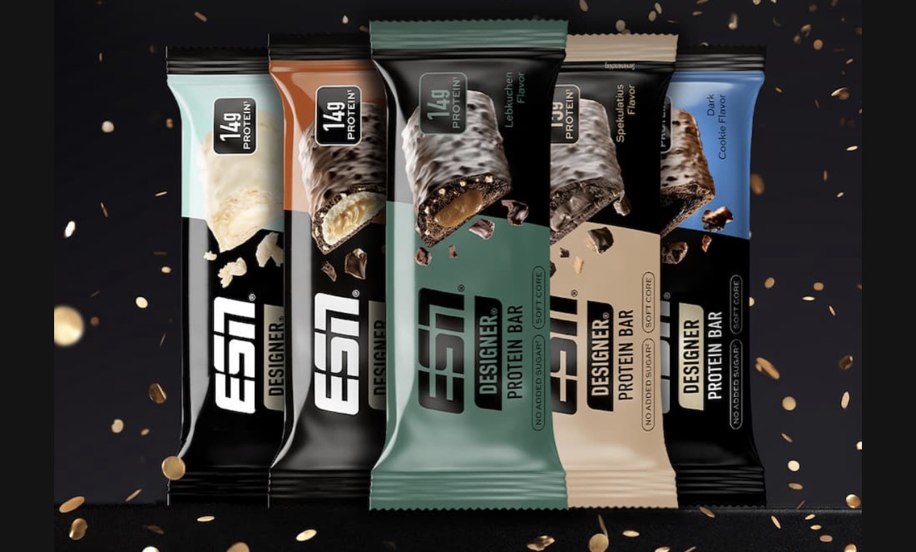 ESN Designer Bar XXL Restock : 25 % sur tout, 30 % sur les boîtes et les échantillons + nouvelle saveur Maple Walnut