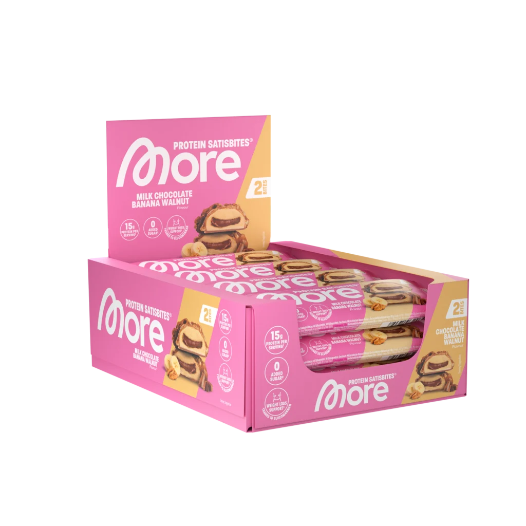More Protein Satisbites – Milk Chocolate Banana Walnut