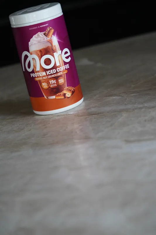 More Protein Iced Coffee – Toffee Nut Crunch Latte